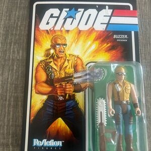 Buzzer Dreadnok G.I. Joe Super 7 Reaction Action Figure‎ New